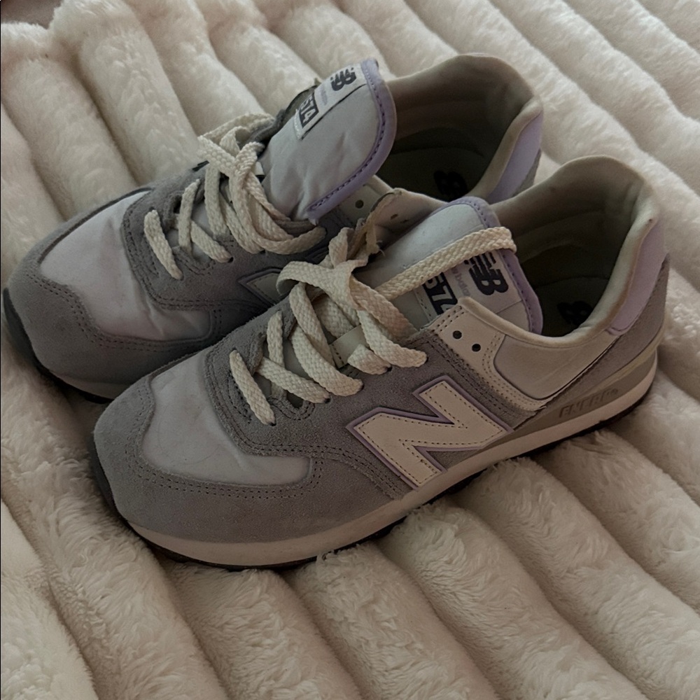 New Balance Lavender and Gray Running Shoes